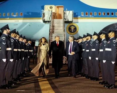 Donald Trump Arrives in UK for Second State Visit Amid Protests Assemble in Windsor