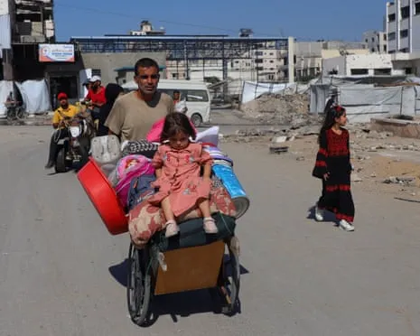 Running from Peril to Destruction: Gaza Residents Confront Heart-Wrenching Choice