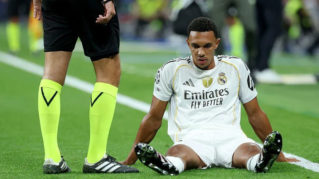 The English defender endures premature injury in Real Madrid UCL match
