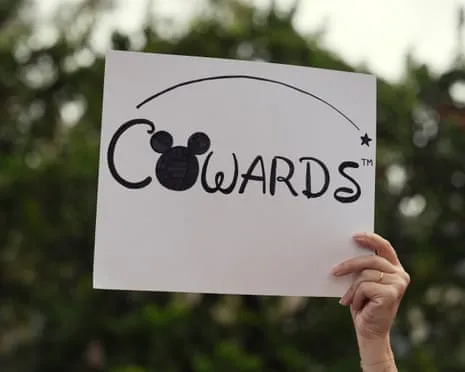 Hundreds Rally In Front Of Mickey Mouse Company HQ Concerning ‘Un-American’ Kimmel Cancellation